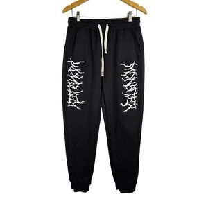 SHEIN Black Graphic Sweatpants Streetwear Joggers Size Xl